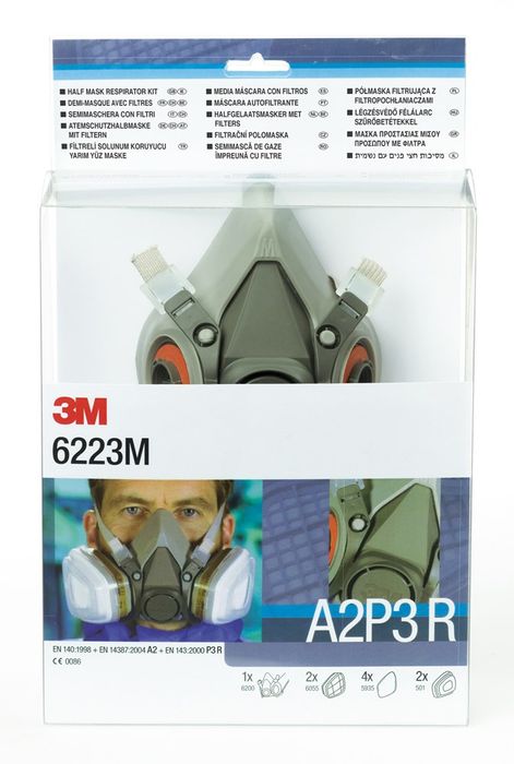 3M 3M 6223M Halfgelaatsmasker 3M 3M 6223M Halfgelaatsmasker
