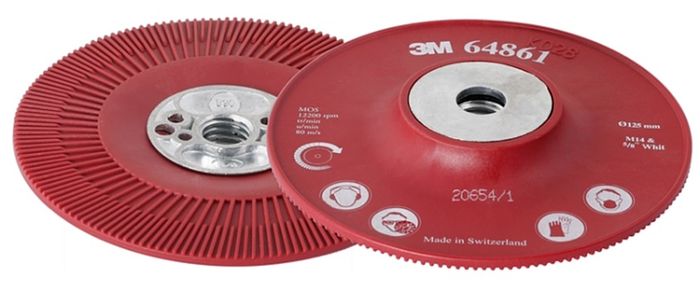 3M Steunschijf Tbv Fiberschijf Rood 125Xm14