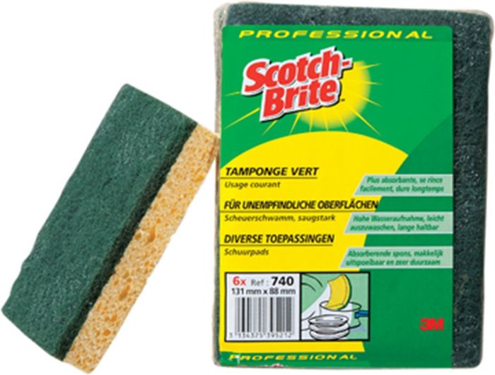 3M Scotch-Brite™ Scotch-Brite Spons Cellulose 131X88 Mm6