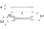 4tecx® Steeksleutel DIN 3110 25x28mm