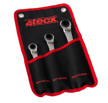 4tecx® Ring ratelsleutelset 3 x (4 in 1)