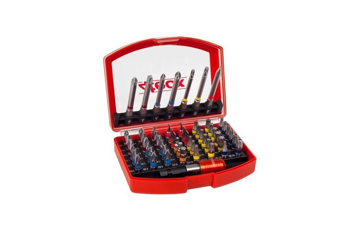 4tecx® Bitset 56-delig met kleurring 4tecx® Bitset 56-delig met kleurring