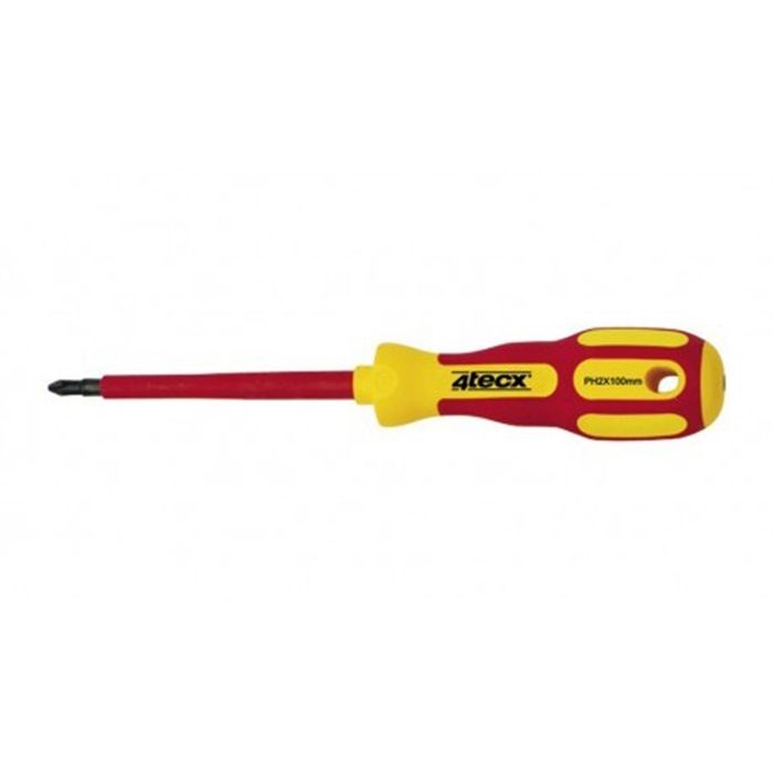 4tecx® Schroevendraaier VDE Phillips PH1 l80mm 4tecx® Schroevendraaier VDE Phillips PH1 l80mm