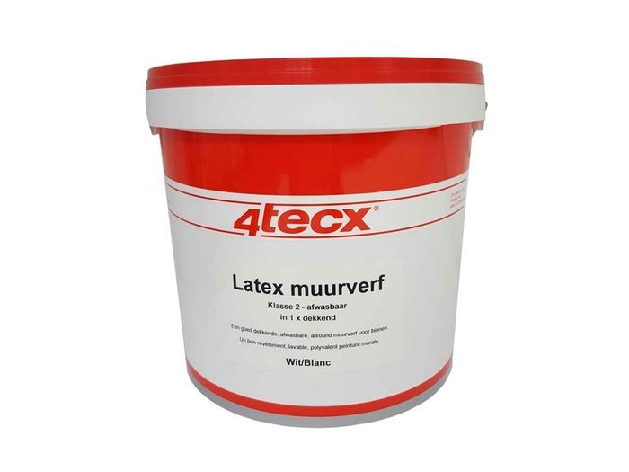 4tecx® Muurverf klasse 2 afwasbaar