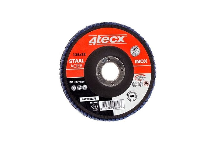 4tecx® Vlaklamellenschijf ML 125x22,2 K80 4tecx® Vlaklamellenschijf ML 125x22,2 K80