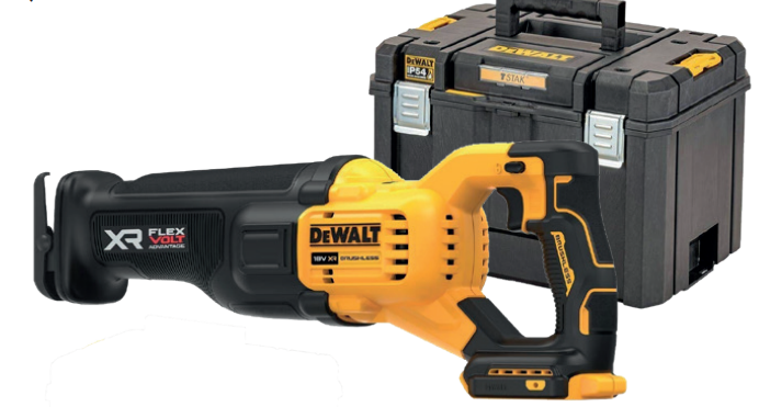 Mapeco 18V XR Brushless FV Adv Reciprozaag inTSTAK (zonder accu en lader)