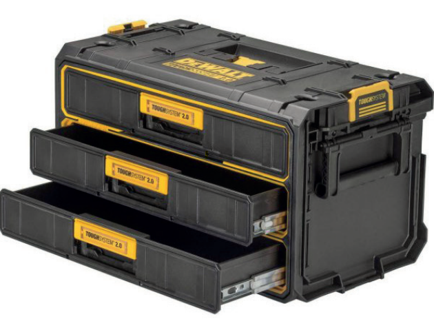 Mapeco ToughSystem 2.0 Koffer met 3 lades