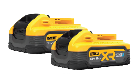 Mapeco 2x 18V XR 5.0Ah POWERSTACK accu