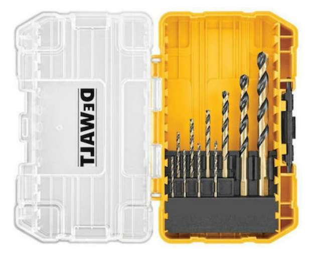 Mapeco 10-delige metaalboren Black & Gold HEXin TOUGH CASE
