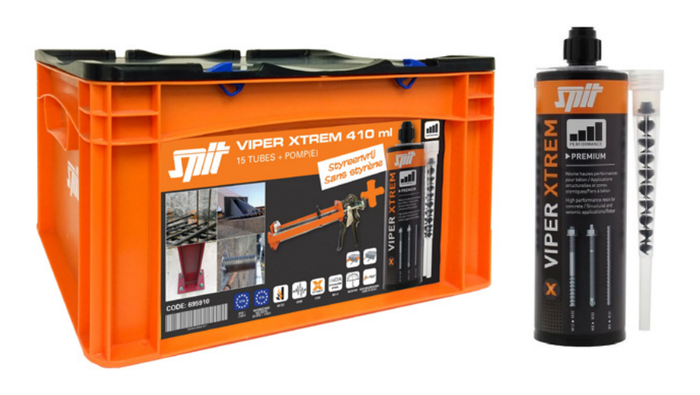 Mapeco SPIT VIPER XTREM INJECTIEMORTEL 410 ML (15 ST+INJ.PISTOOL IN BOX)