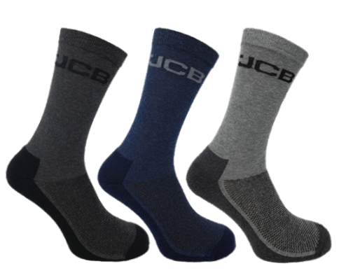 Mapeco 3PACK EVERYDAY WORK SOCK - ASSORTED - SIZE 39-43