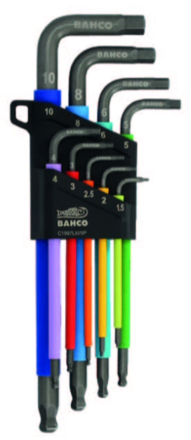 Mapeco STIFTSLEUTELSET COL HEX 9D
