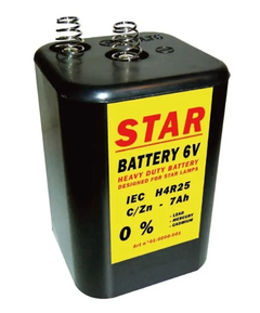 Mapeco Blokbatterij Star 4R25 6V 7AH