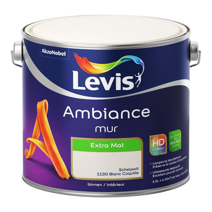 Levis Amb.Mur Ext.M.-2,5L-1130-Schelpwit