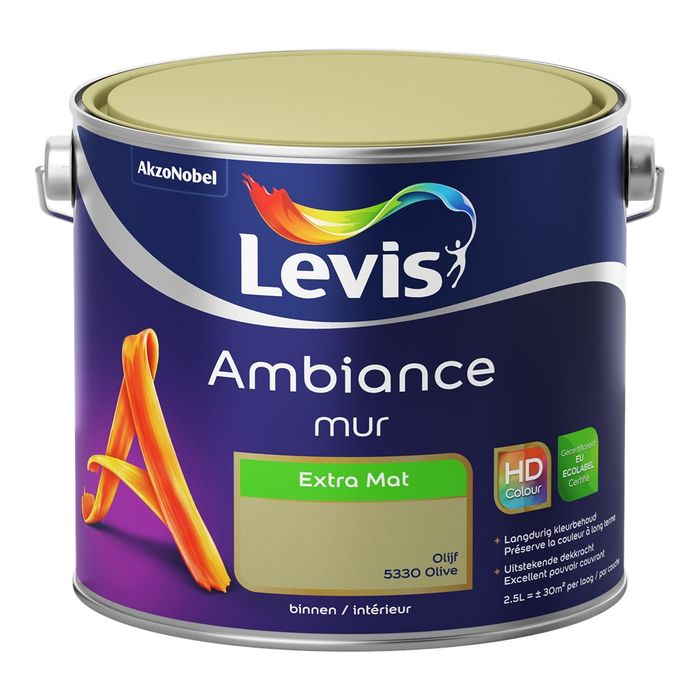 Levis Amb.Mur Ext.M.-2,5L-5330-Olijf