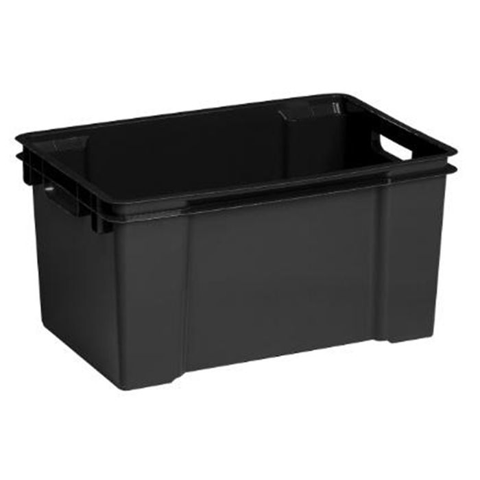 Allibert Vulcano 50L Zwart 59x39x30cm Allibert Vulcano 50L Zwart 59x39x30cm