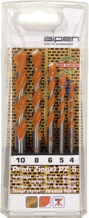 Alpen Set Profi Tegelboren Pz 5, 5-Tlg.