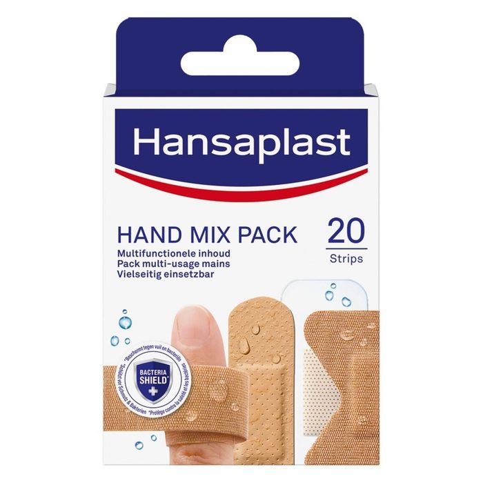 Hansaplast HANSAPLAST HAND MIX PACK 20 STRIPS Hansaplast HANSAPLAST HAND MIX PACK 20 STRIPS