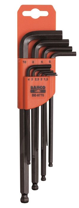 BAHCO Inbussleutelset 1.5-10Mm 9D BE-9770 BAHCO Inbussleutelset 1.5-10Mm 9D BE-9770