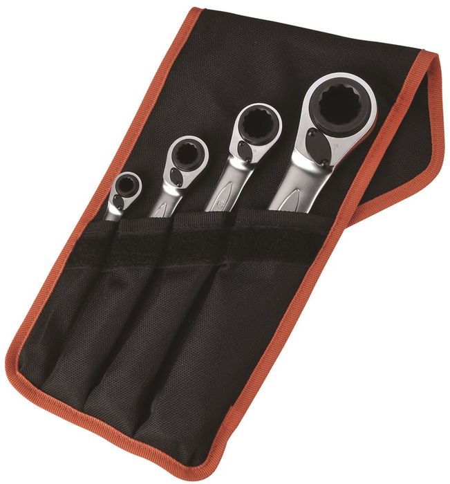 BAHCO Ringratelsleutel Set 4D S4RM/4T BAHCO Ringratelsleutel Set 4D S4RM/4T