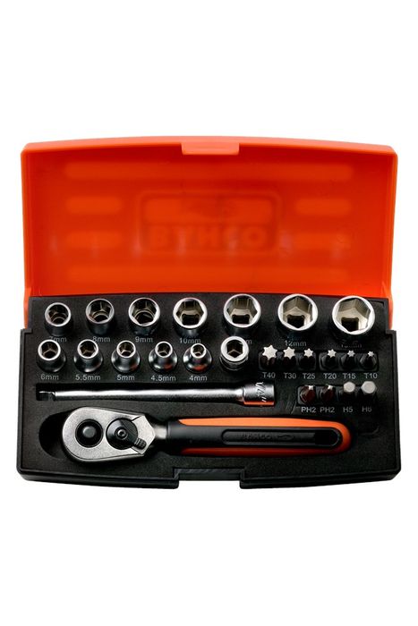 BAHCO Doppenset 1/4 25D SL25 BAHCO Doppenset 1/4 25D SL25