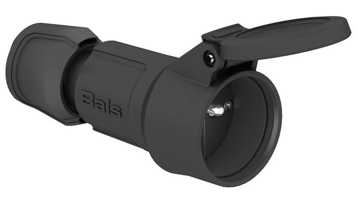 Bals Koppelstekker 16A 2P+Ba+Kv 230V Zwart Bals Koppelstekker 16A 2P+Ba+Kv 230V Zwart