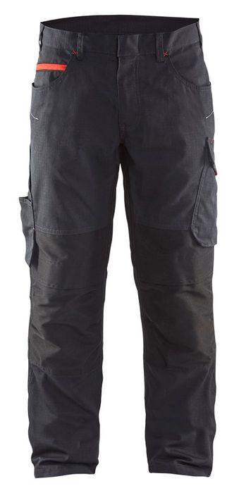 Blåkläder Service werkbroek zonder spijkerzakken Zwart / Rood