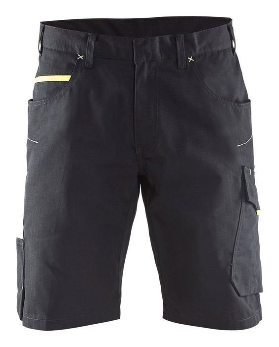 Blåkläder Service short 1499/1330 Zwart/High Vis