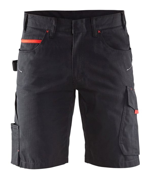 Blåkläder Service short 1499/1330 Zwart/Rood C44