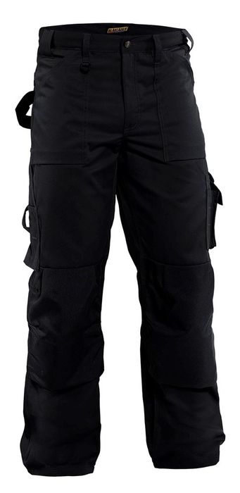 Blåkläder Werkbroek met voorzak en plooi zwart zwart Blåkläder Werkbroek met voorzak en plooi zwart zwart
