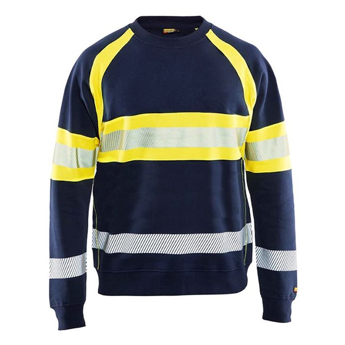 Blåkläder Sweatshirt high vision marine/geel marineblauw/geel Blåkläder Sweatshirt high vision marine/geel marineblauw/geel
