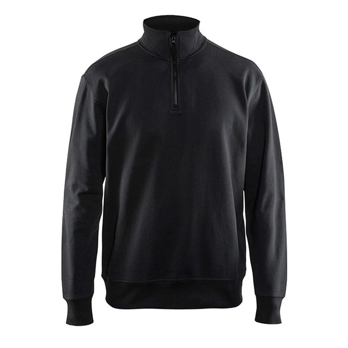 Blåkläder Sweatshirt met 1/2 rits zwart zwart Blåkläder Sweatshirt met 1/2 rits zwart zwart