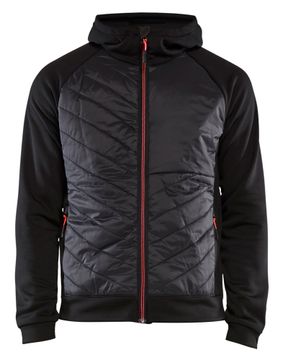 Blåkläder Hybride sweater 3463/2526 Zwart/Rood L