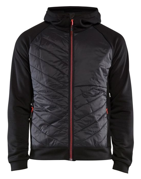 Blåkläder Hybride sweater 3463/2526 Zwart/Rood XL