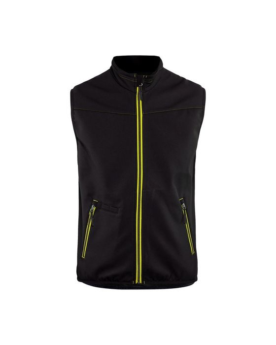 Blåkläder Softshell bodywarmer zwart/geel zwart/geel