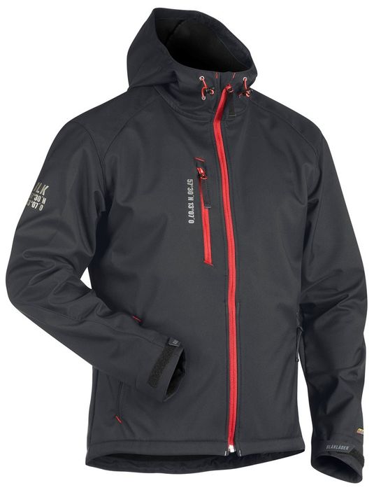 Blåkläder Softshell jack donkergrijs/rood donkergrijs/rood