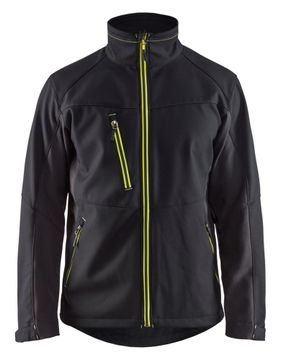 Blåkläder Softshell Jack 4950/2516 Zwart/High Vis