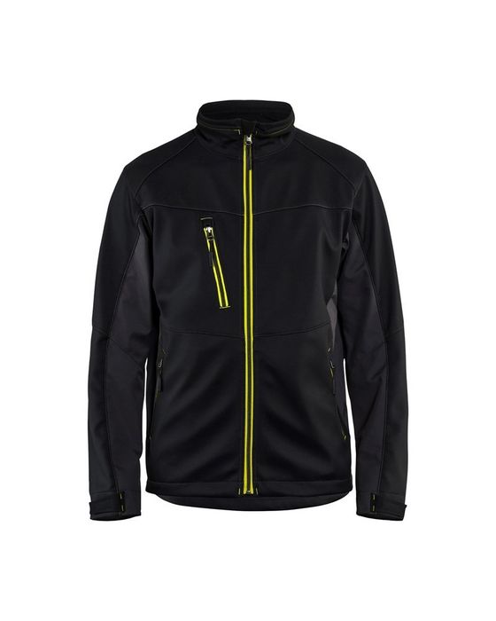 Blåkläder Softshell jack zwart/geel zwart/geel Blåkläder Softshell jack zwart/geel zwart/geel