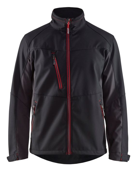 Blåkläder Softshell Jack 4950/2516 Zwart/Rood S