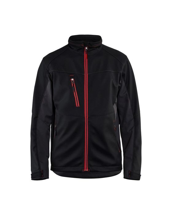 Blåkläder Softshell Jack 4950/2516 Zwart/Rood XXL