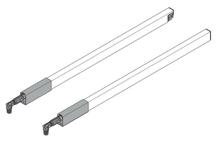 Blum Relingset L+R Voor Tandembox Antaro Blum Relingset L+R Voor Tandembox Antaro