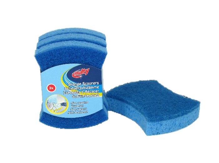 Bobrush Schuurspons Hydrocel Blauw Niet
