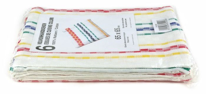 Bobrush Keukenhanddoek Colori 100% Katoen 65X65