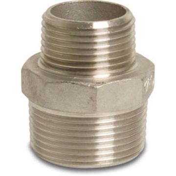Mega Nr 245 Verloopnippel Mm Rvs 1/2   X 3/8