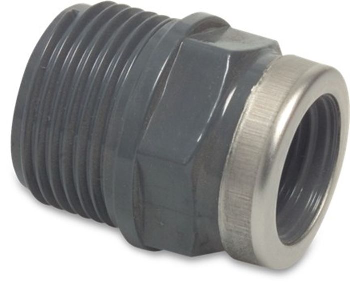 Mega Mega Soknippel Pvc-U 1'' X 1/2''