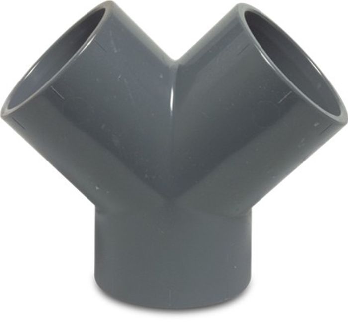 Mega Mega Y-Stuk Pvc-U 50 Mm Lijmmof 10Bar Mega Mega Y-Stuk Pvc-U 50 Mm Lijmmof 10Bar