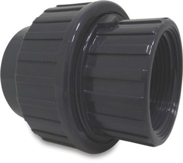 Mega Mega Koppeling Pvc-U 75 Mm X 2 1/2 Lijmmof X Binnendraad 10