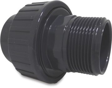 Mega Mega Koppeling Pvc-U 16 Mm X 3/8 Lijmmof X Buitendraad 10Ba