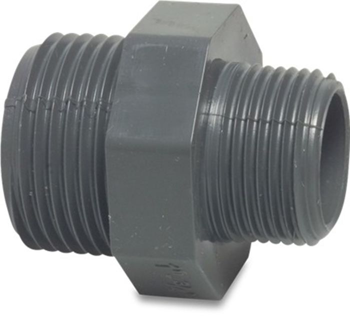 Mega Mega Verloopnippel Pvc-U 3/8'' X 1/4'' Mega Mega Verloopnippel Pvc-U 3/8'' X 1/4''