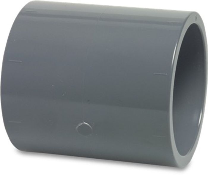 Mega Mega Sok Pvc-U 16 Mm Lijmmof 16Bar Grijs